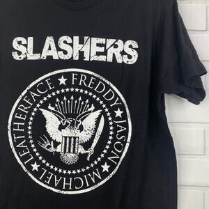 Tee Villain tshirt Slashers horror villain Halloween ringspun medium unisex